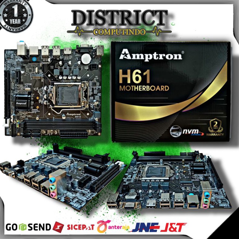 Motherboard H61 Amptron Socket LGA 1155 s A5R7