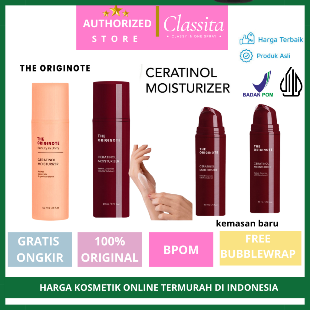 𝐂𝐋𝐀𝐒𝐒𝐈𝐓𝐀.𝐈𝐃-THE ORIGINOTE Moisturizer Retinol | The Originote Moisturizer Retinol ORIGINAL & BPOM Pe