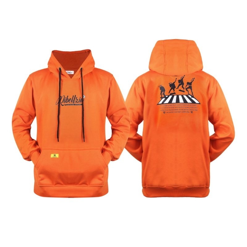 Sweater Hoodie Ribellzin Sablon Depan belakang