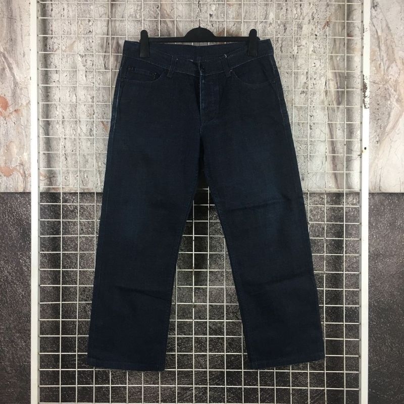 Celana Jeans Denim Fashion Pria Branded Reguler Gombrong Arm*ni Exch*nge Size 33/34 . SDA 05637 Seco