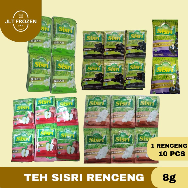 

Teh Sisri RENCENG / Minuman Teh Serbuk Gula Batu / Apel / Cincau / Mangga / Tea Extract - 15pcs