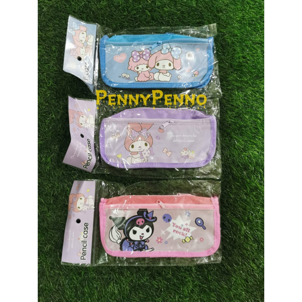 

Tempat Pensil Resleting Sanrio Kuromi / Unicorn / LOL / Doraemon / Snack / Odol / Minuman