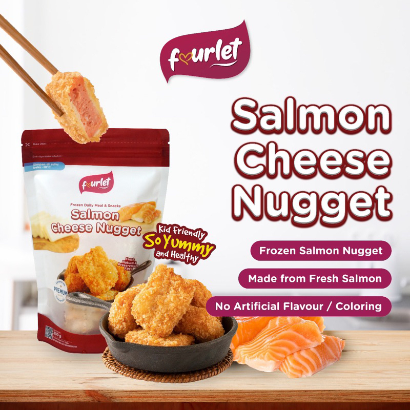 

Fourlet Salmon Cheese Nugget Homemade Frozen Food (NO MSG / NO Pengawet )
