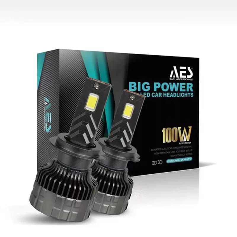 LAMPU UTAMA AES TURBO BIGH POWER P5 SOKET H4 100 WATT PREMIUM QUALITY