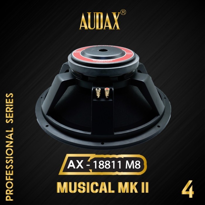 Speaker Subwofer 18″ Audax AX-18811 M8 / AX18811 M8 – Professional Series