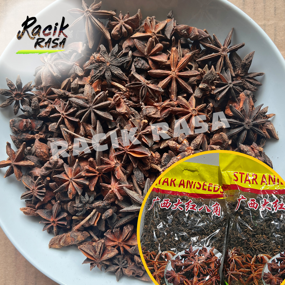 

RACIK RASA | ( 1 KG ) BUNGA LAWANG PEKAK STAR ANISE BA JIAO KUALITAS GRADE SUPER