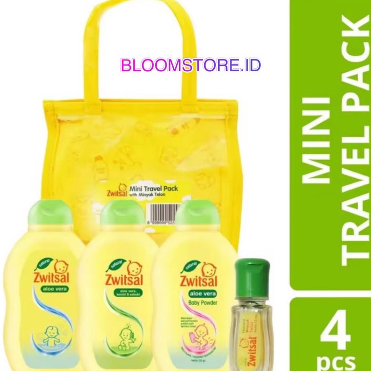 KODE G23H ZWITSAL Baby Safe Mini Travel Pack Gift Set Kecil Kit 4pcs 4 pcs Bayi Minyak Telon Hair Lo