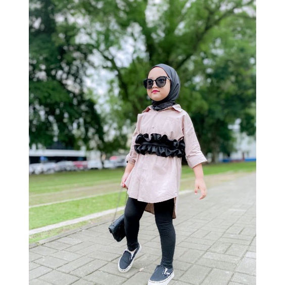 KODE W16S Obi belt Ruffle Kids Series By Alfiana OutfitSabuk obi belt rufflesabuk obi anakObi belt a