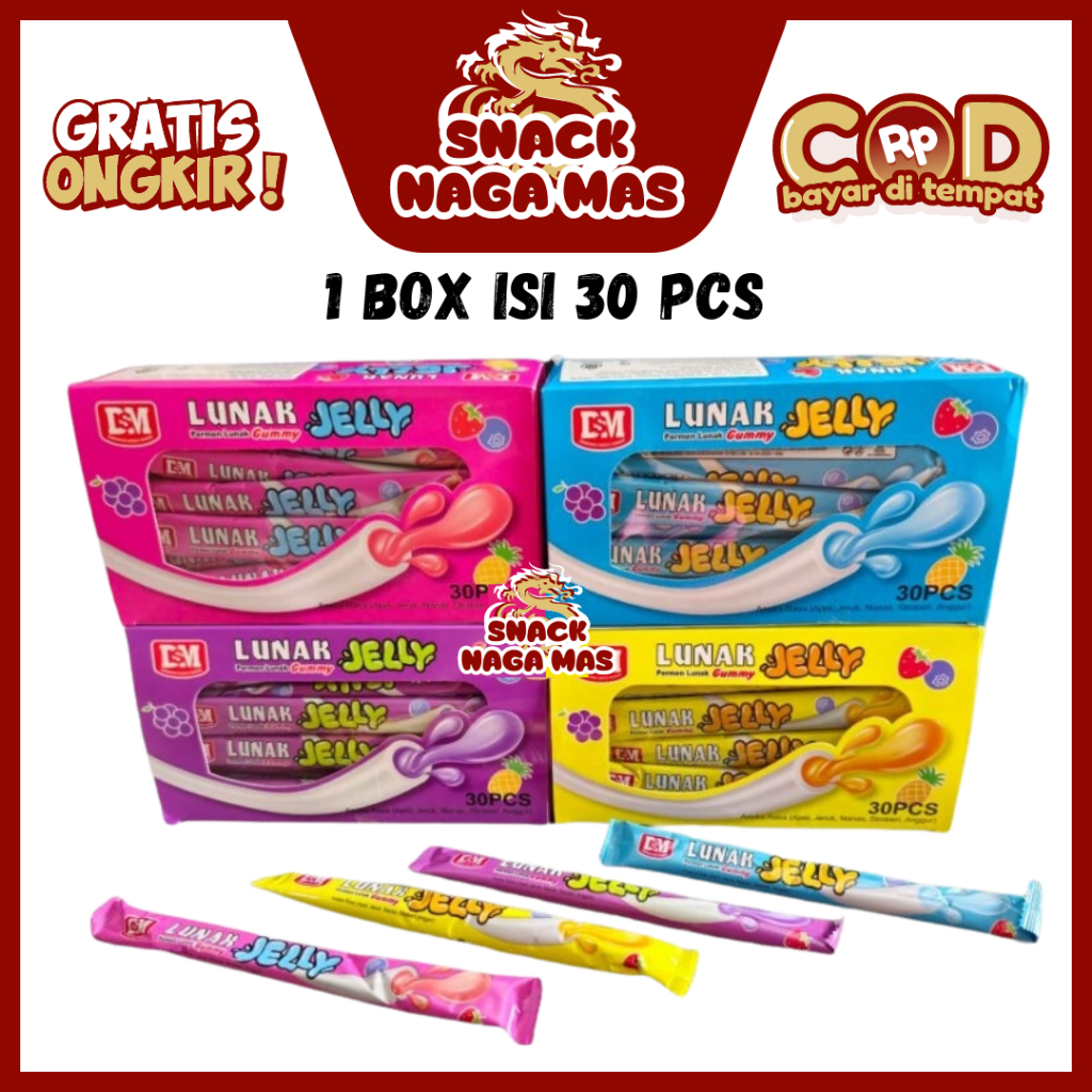 

DSM PERMEN LUNAK JELLY [1 BOX ISI 30 PCS] [DIKIRIM ACAK]