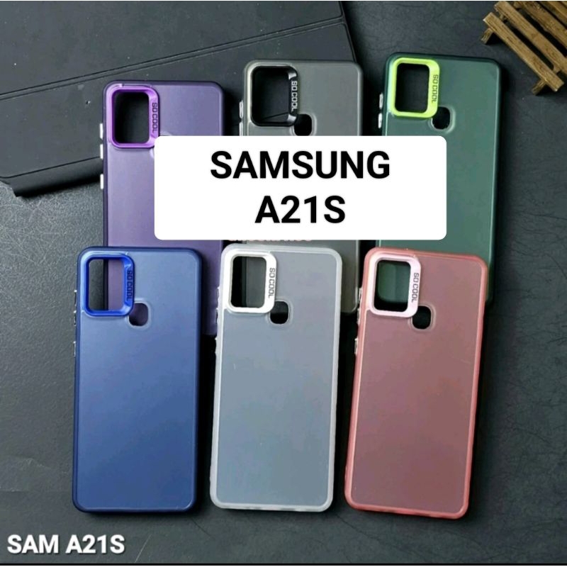 SOFTCASE SAMSUNG A21S CASE IMD HYBRID PLATE HOLOGRAM
