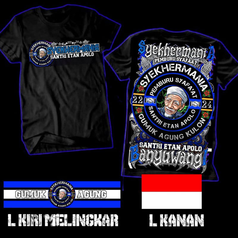 kaos custom komunitas sholawat satuan LENGAN PENDEK