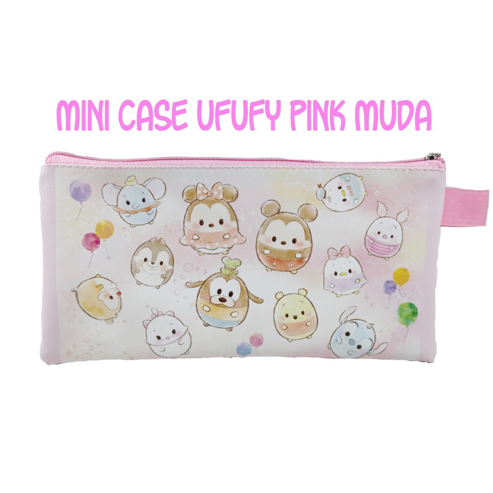

TERJAMIN BAGUS Mini Case Ufufy Pink Muda Stationary Organizer Pencil Case Tempat Pensil Minion Travelling Organizer
