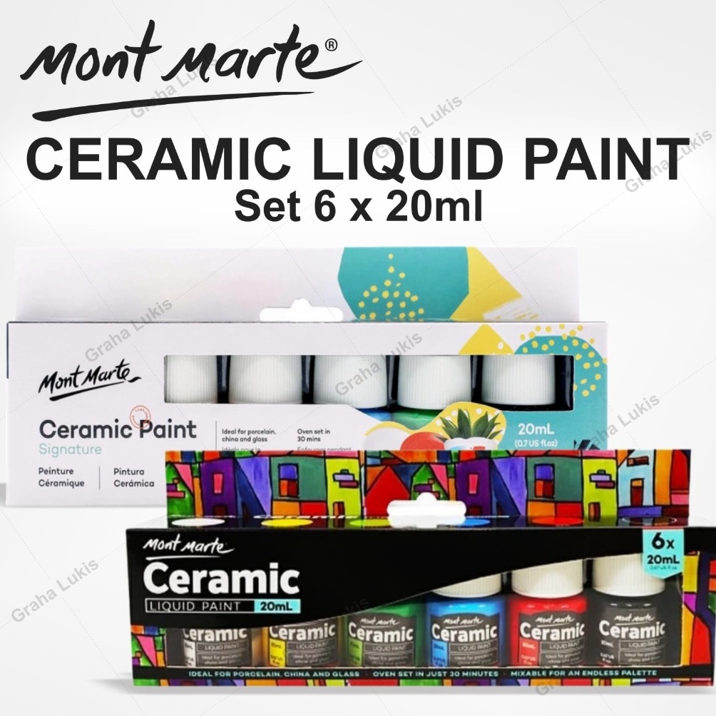 

KODE W99Z Mont Marte Ceramic Liquid Paint Set 6 x 2ml