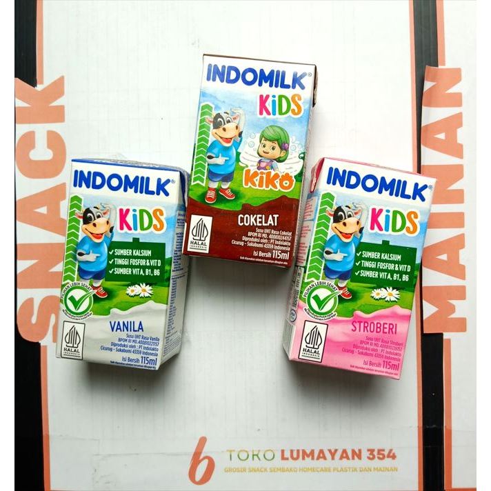 

Indomilk Kids susu UHT isi 115 ml all varian