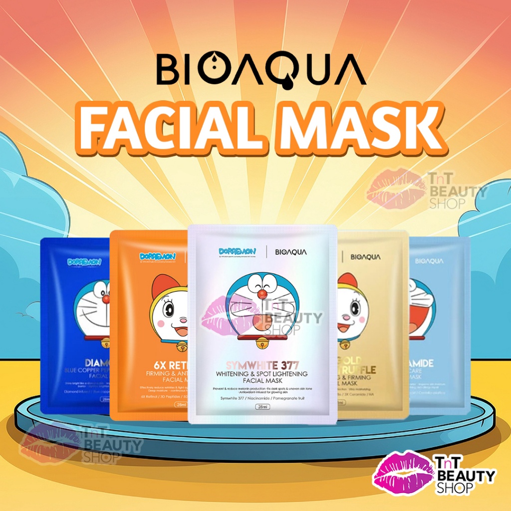 SHOPEE SALE BIOAQUA Sheet Mask SymWhite 377 Whitening  7X Ceramide Barrier Care  6X Retinol Antiagin