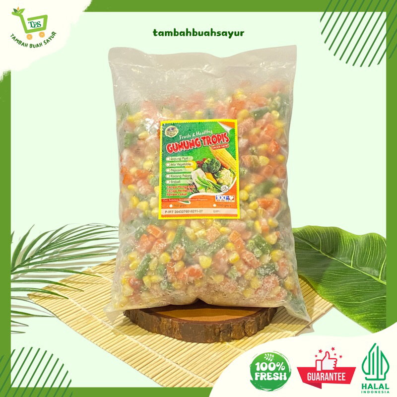 

FROZEEN MIX VEGETARIAN ISI 1 KG (KHUSUS SAMEDAY DAN INSTAN)