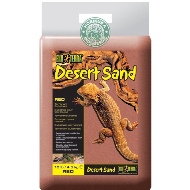 KODE R38S Exoterra Desert Sand Red  Pasir Gurun Reptile  Bearded Dragon