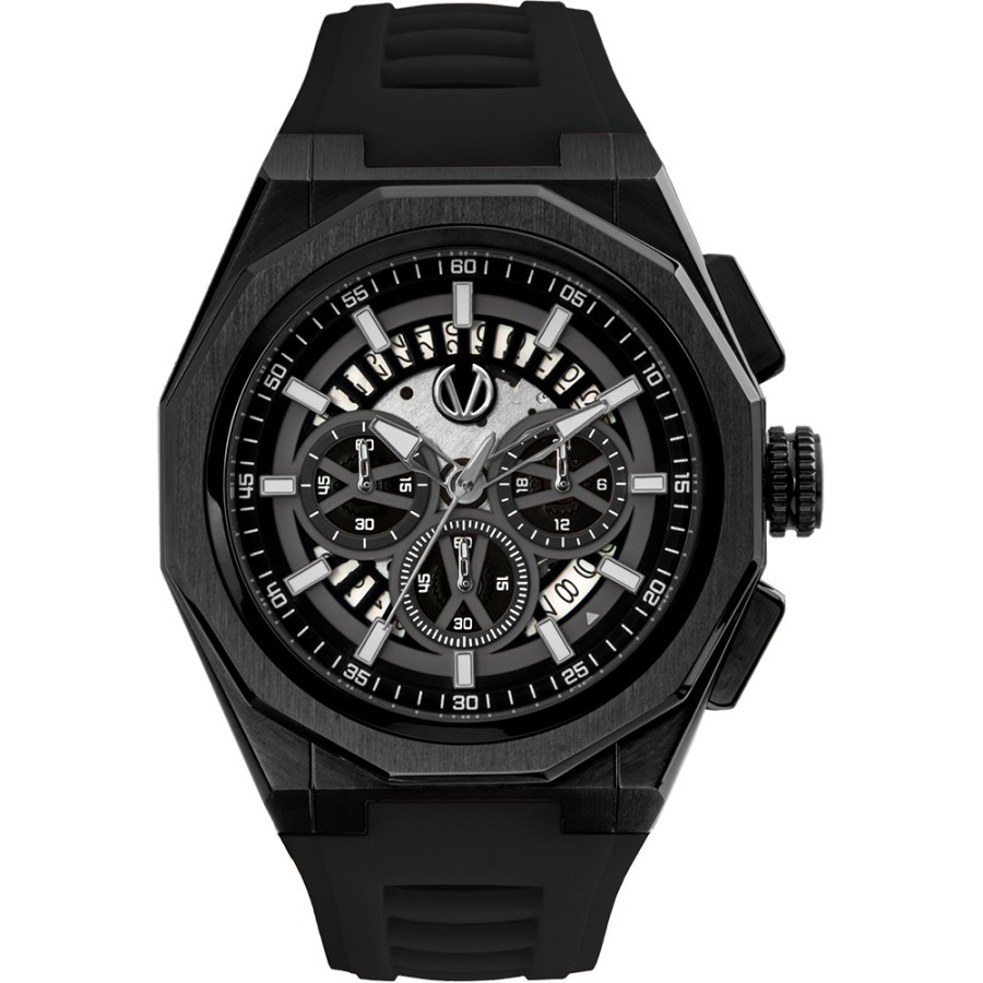 New am Tangan Kasual Pria Christ Verra CV 12189G-36 BLK original