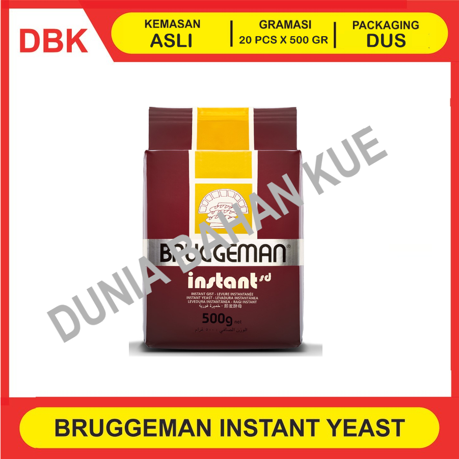 

BRUGGEMAN BROWN INSTANT YEAST 500 GR - 1 DUS 20 PCS