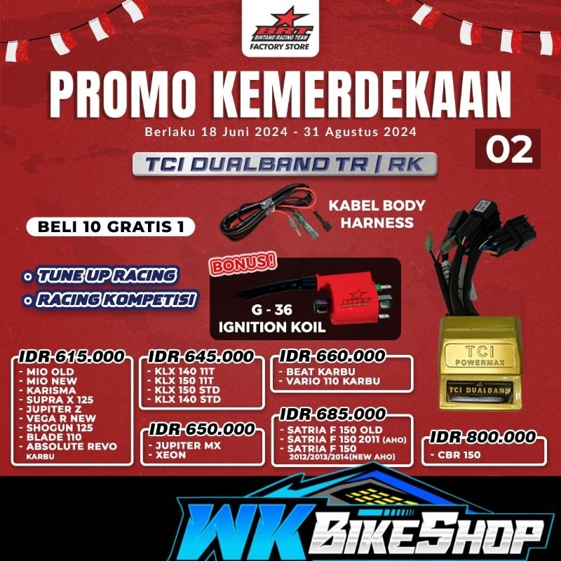 TCI POWERMAX BRT IMAX 3 KARBURATOR SATRIA FU NEW AHO 2012 2013 2014  DUALBAND / SUPER / SUPER PRO  K