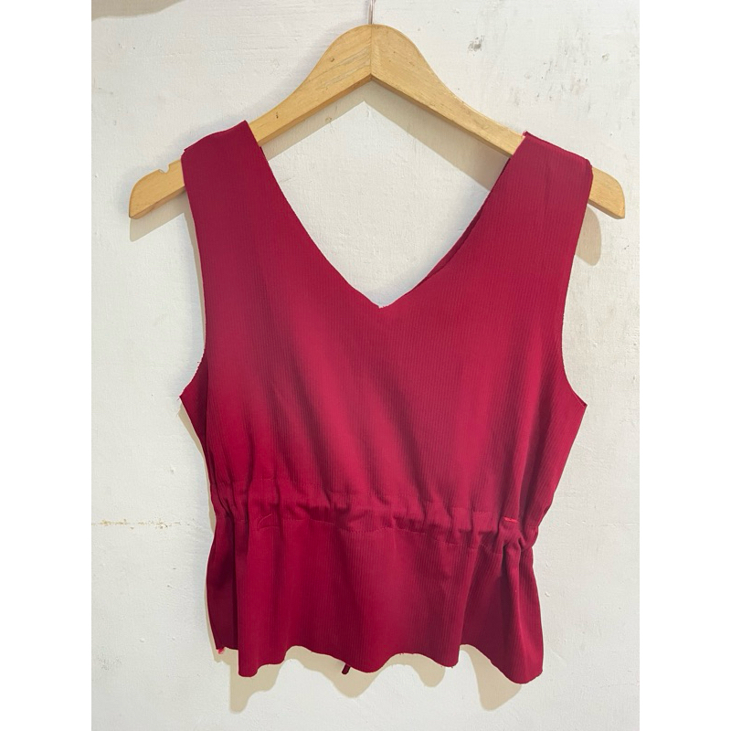 Preloved Vest Polos // vest Merah // Preloved vest