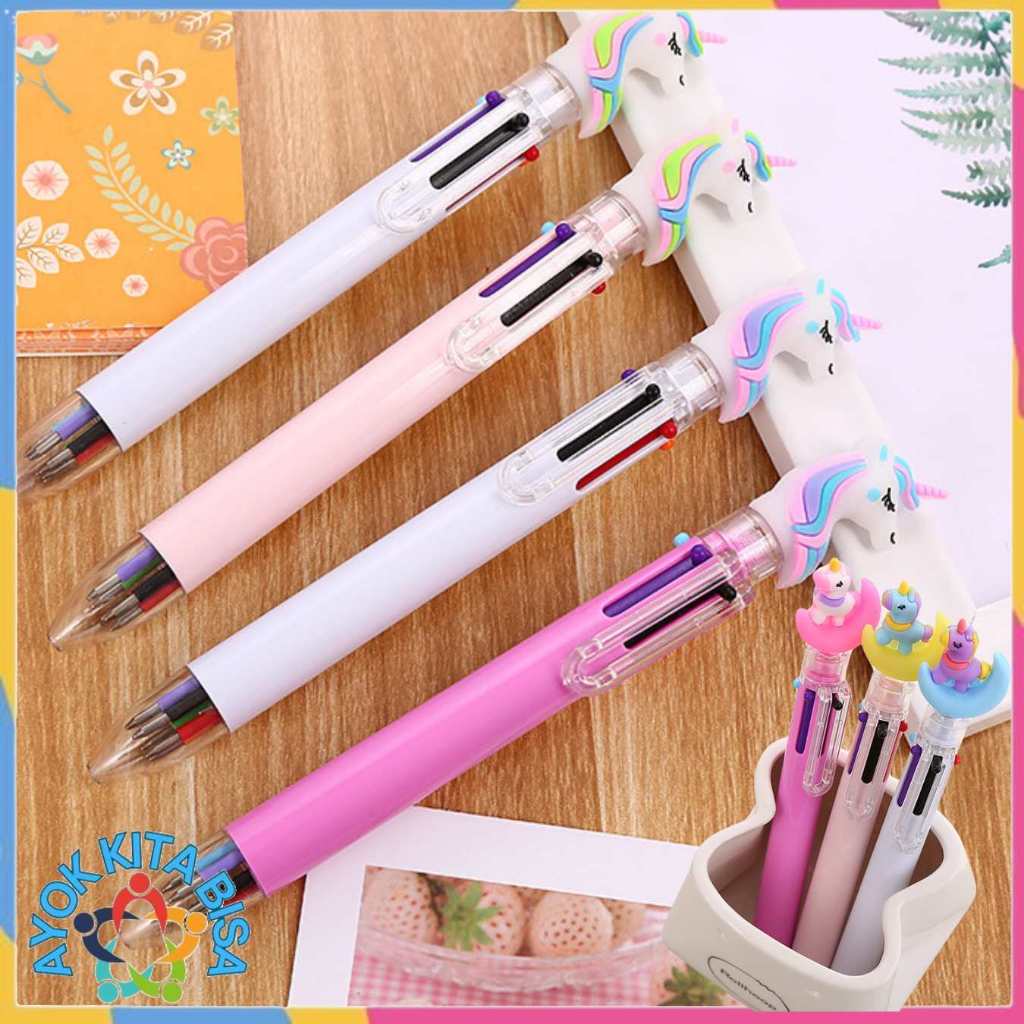 

AKB Pena Karakter Mekanik 6 Warna Unicorn Full Moon Pulpen Karakter Unicorn Warna Warni Pulpen Unicorn Multicolor Pulpen Lucu Alat Tulis Sekolah ATK Murah