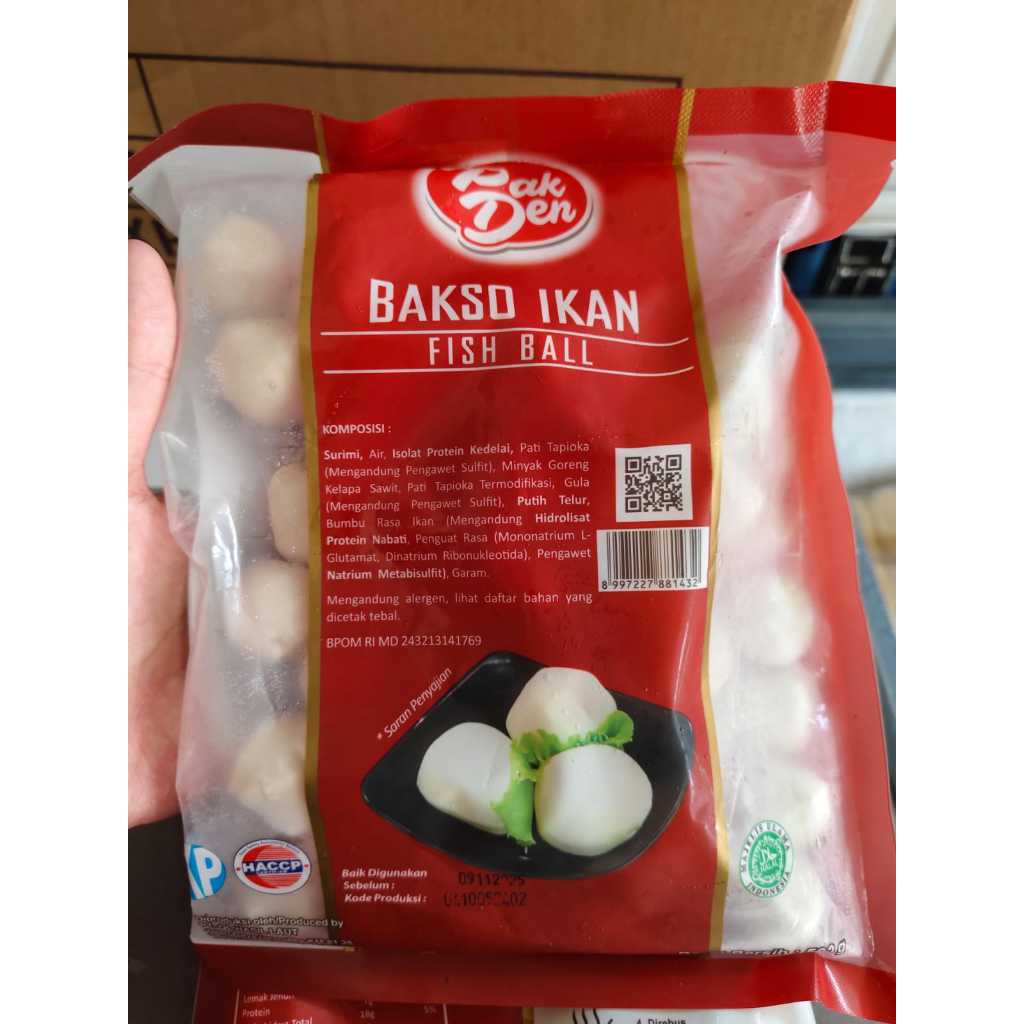 

PAK DEN Bakso Ikan Berat 500gr