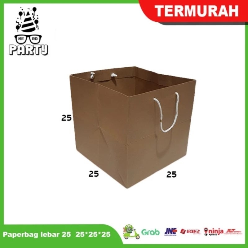 

Paper Bag Coklat Lebar 25 / Paper Bag Kraft Lebar 25
