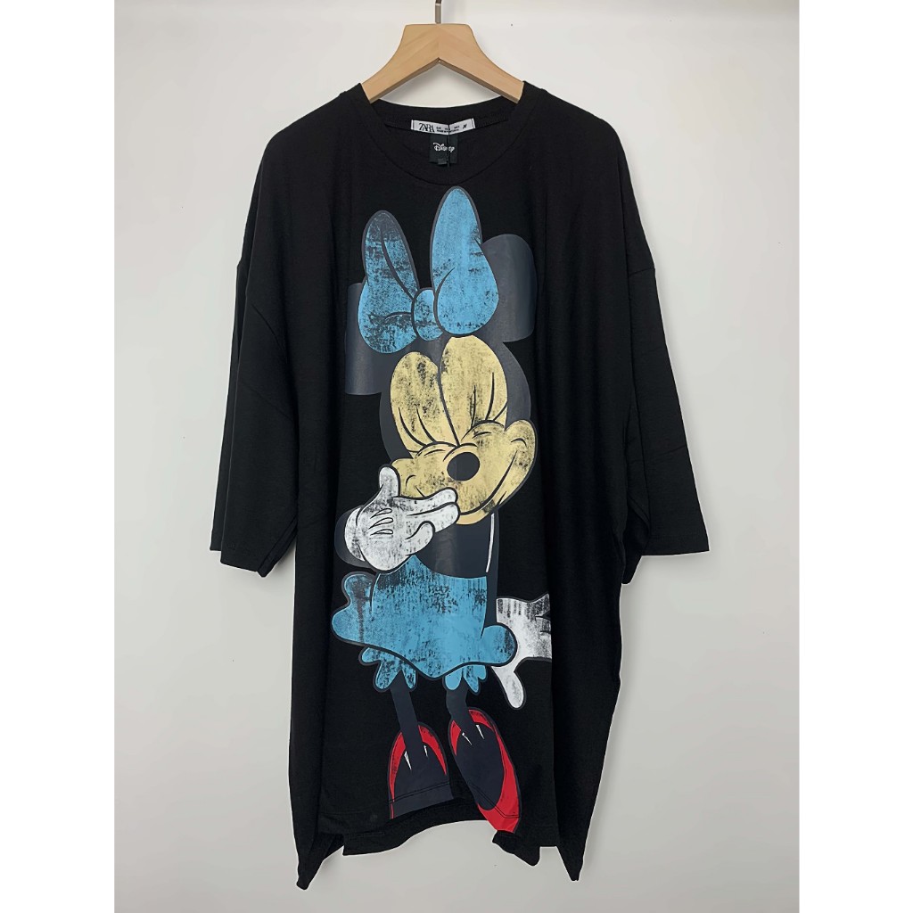 T-shirt zara / atasan zara / pakaian wanita / kaos wanita zara minnie mouse / baju zara disney / kao