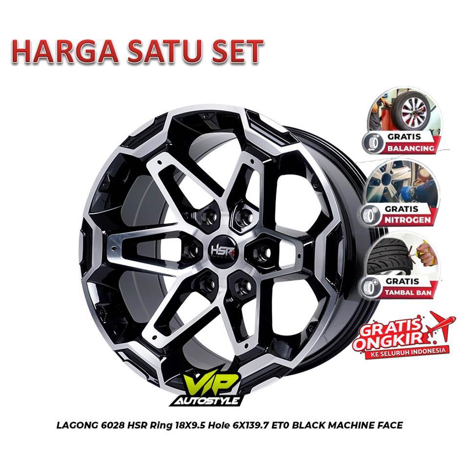 Velg R18 Pajero Sport New Velg Fortuner Velg Hilux doble Cabin Ring 18 HSR LAGONG 6x139,7