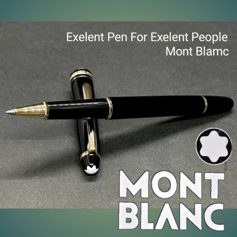 

Bollpoint Mewah MONBLNC Meisterstuc RB Gold Clip Gratis Box Gratis Grafir Nama