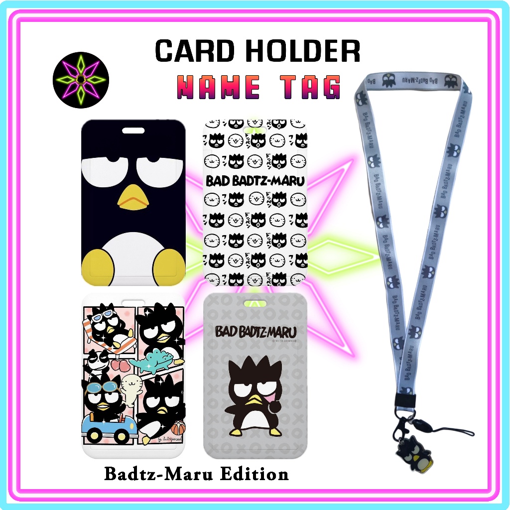 

Hikari Print ID Card Holder + Lanyard Bad Badtz-Maru Edition Nametag Dengan Tali Card Holder Tempat Kartu Bad Badtz-Maru Sanrio Tali