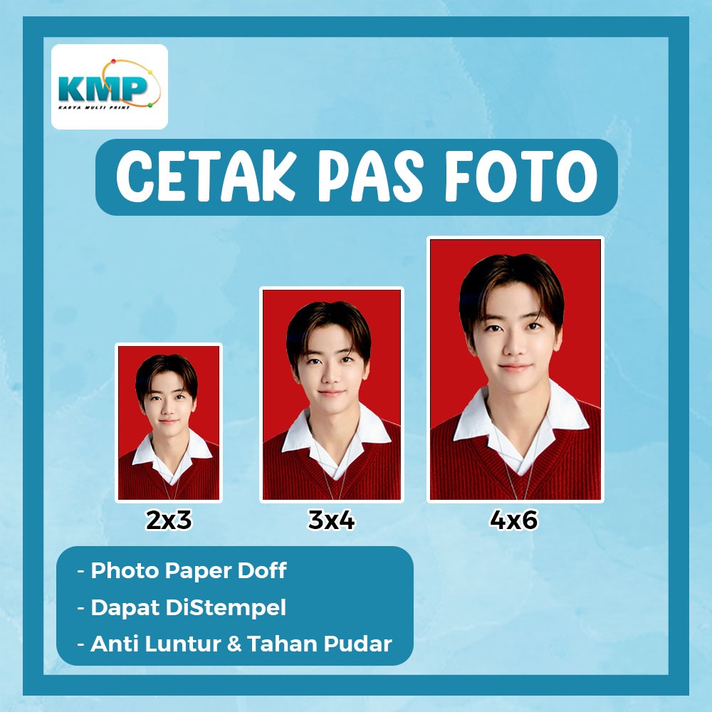 Paket Cetak Pas Foto Lab 2x3 3x4 4x6