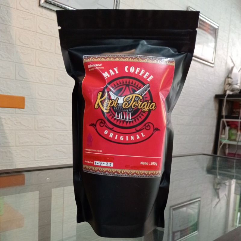 

Kopi Bubuk Toraja May Blended 200gr