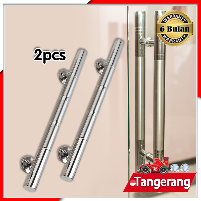 2pcs Handle Pintu Barbel Stainless 46cm Gagang Pintu Tarikan Pintu Minimalis Gagang Pintu Rumah