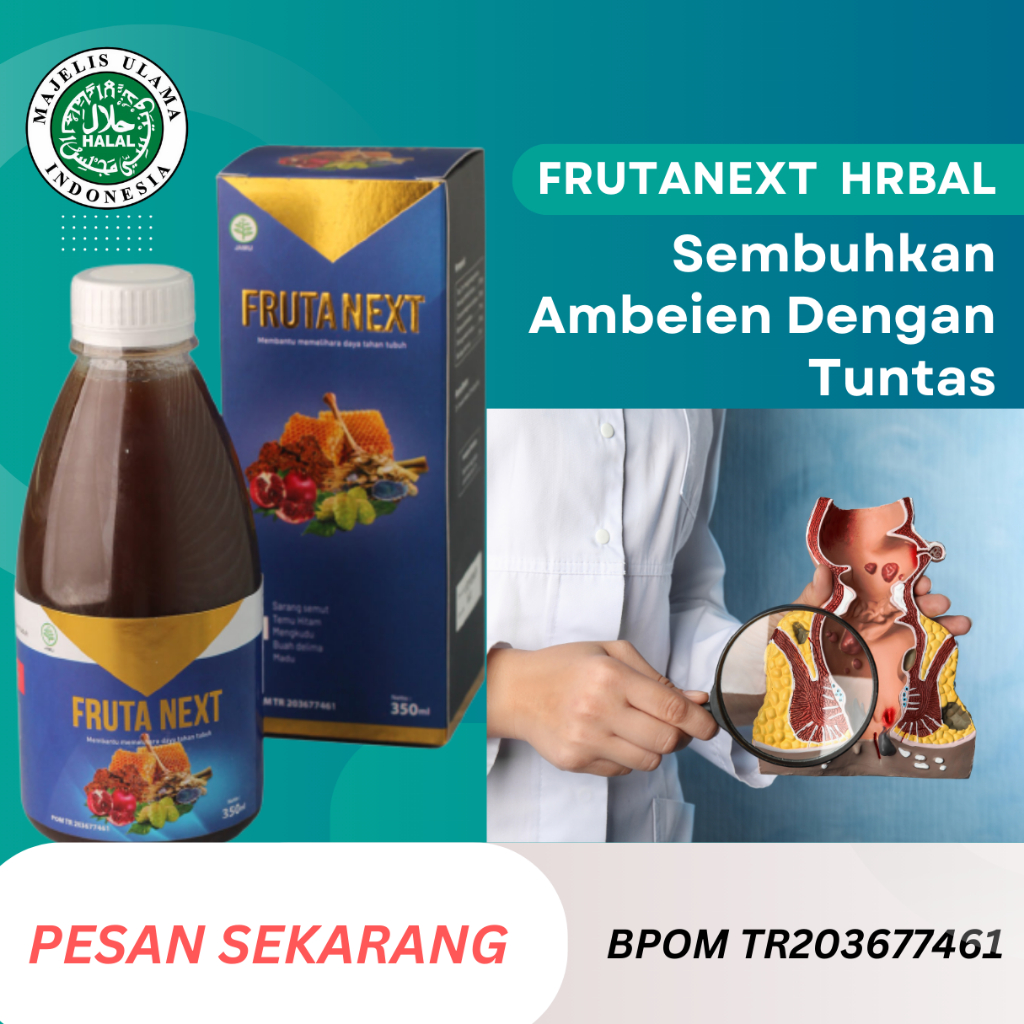 Frutanext herbal Obat Wasir Ambien Ampuh 100% Asli Kemasan 350 ML ambeien wasir sembuh dengan frutan