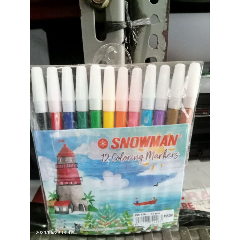 

spidol kecil 12 warna snowman