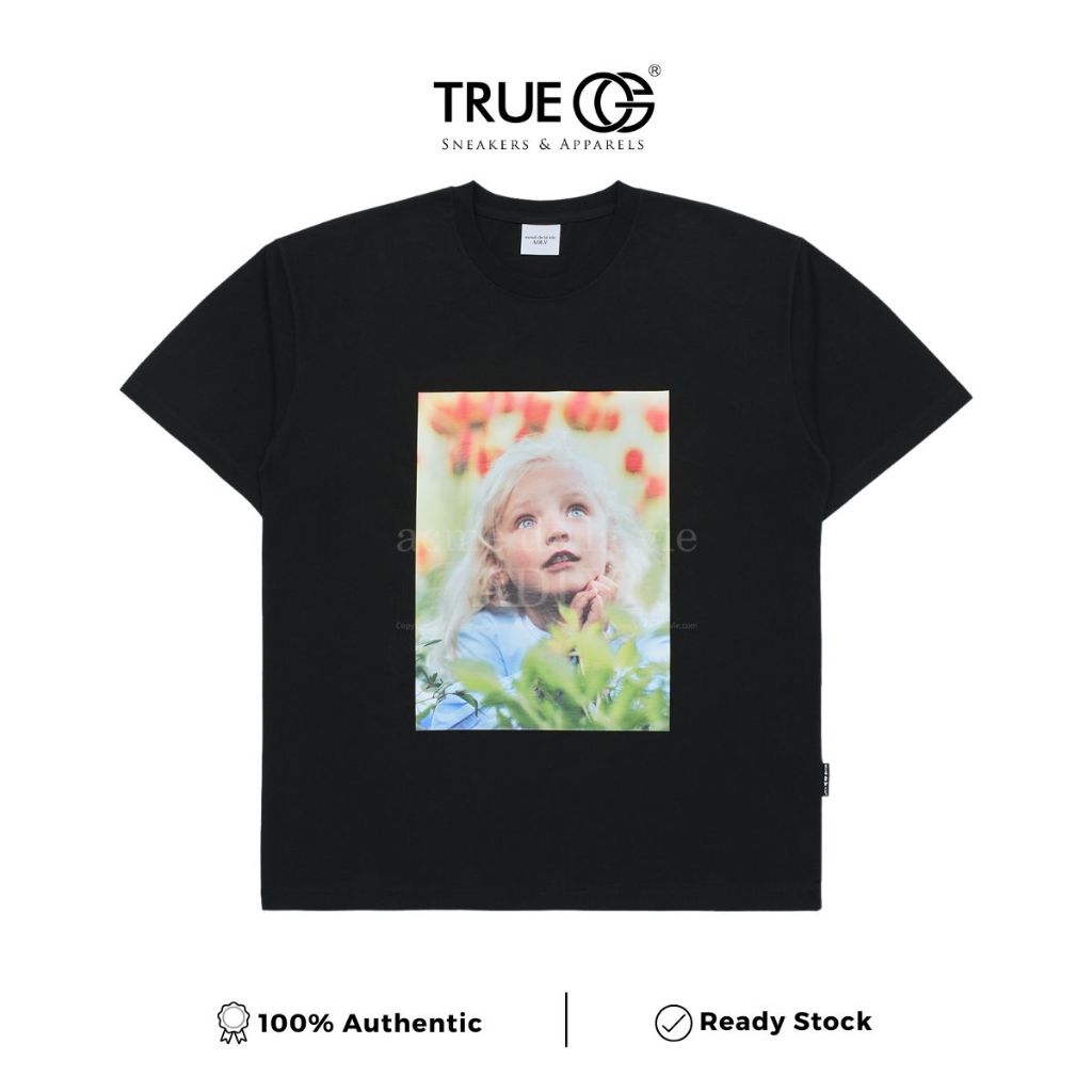 Acme De La Vie ADLV Baby Face Flower Garden Girl T-shirt Black Authentic