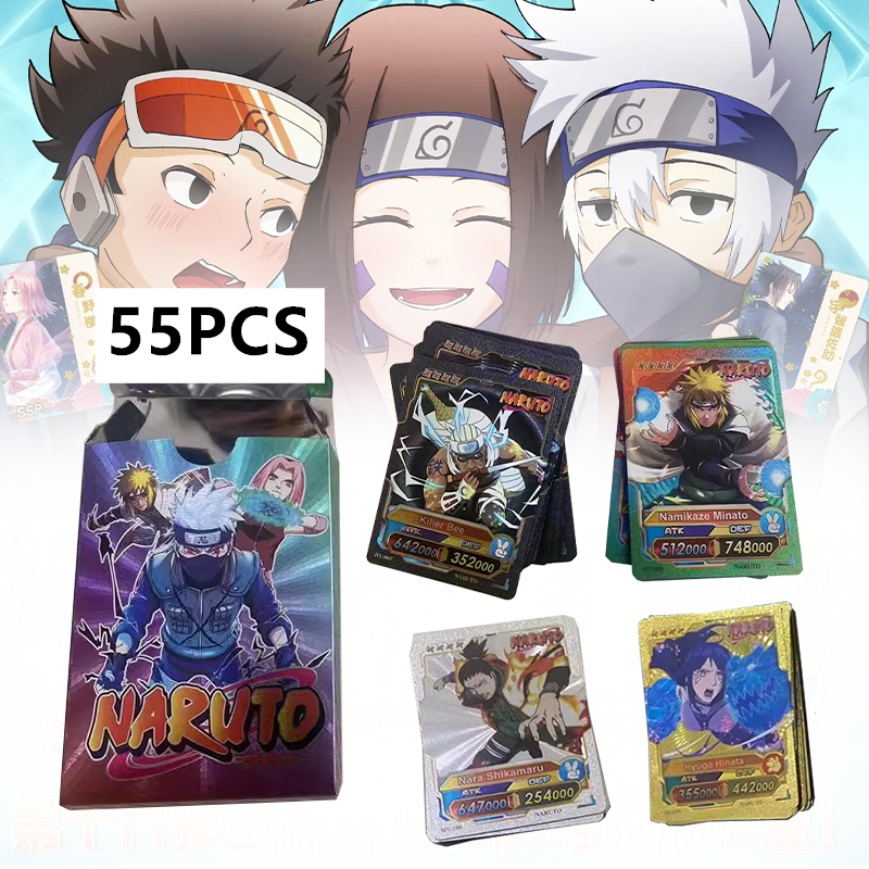 55PCS Naruto Card Trading Card Game Naruto Kayou Kartu Naruto Anime Naruto Collection Card Naruto Ka