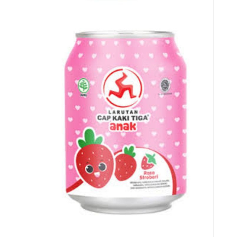 

Larutan Cap Kaki Tiga Anak Rasa Strawberry 250Ml