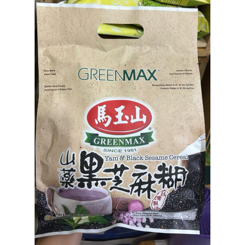 

Greenmax Yam & Black Sesame Cereal (13sachet x 35gr)