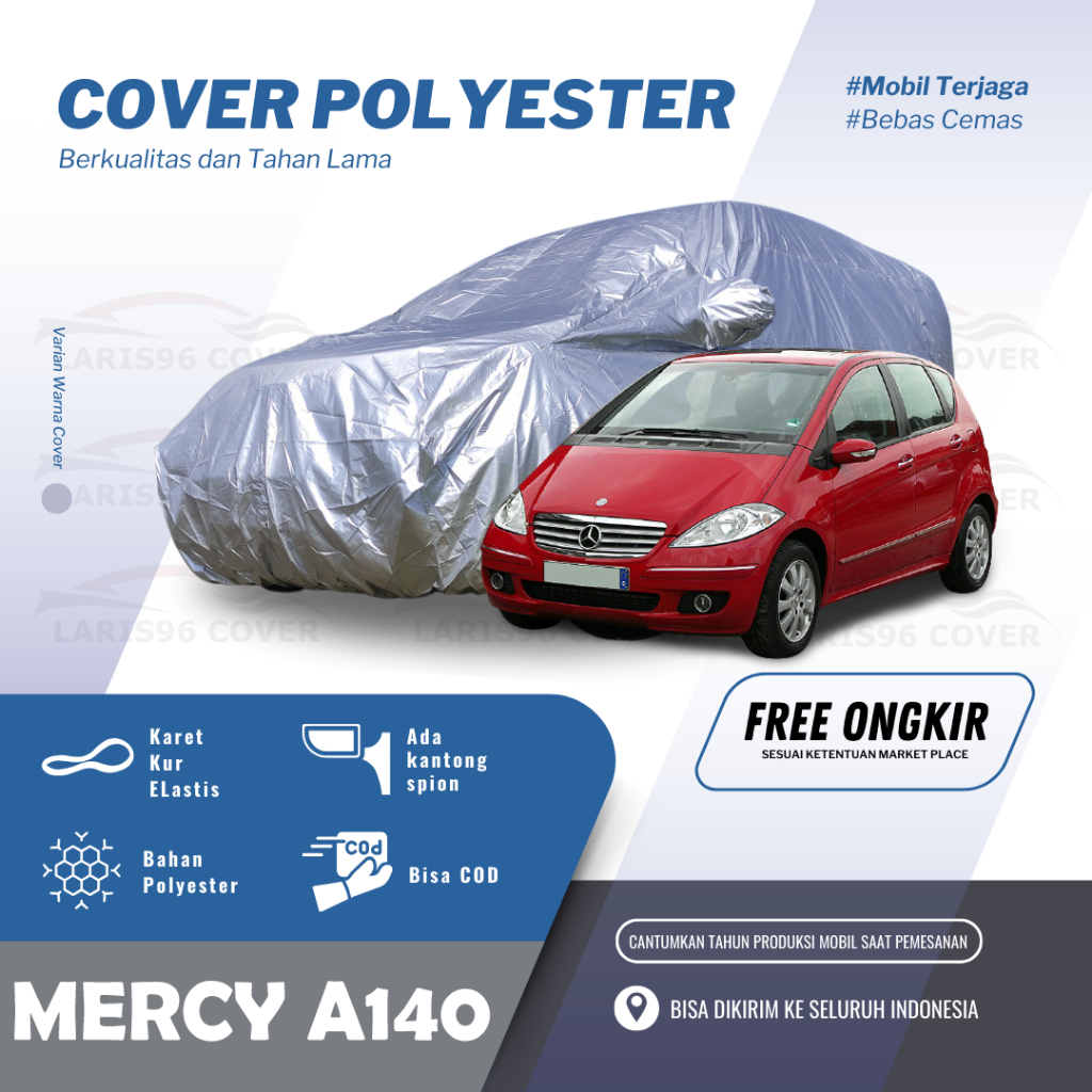 Sarung Mobil Mercy Mercedes Benz A140 Cover Penutup Mantel Mobil Mercy A140