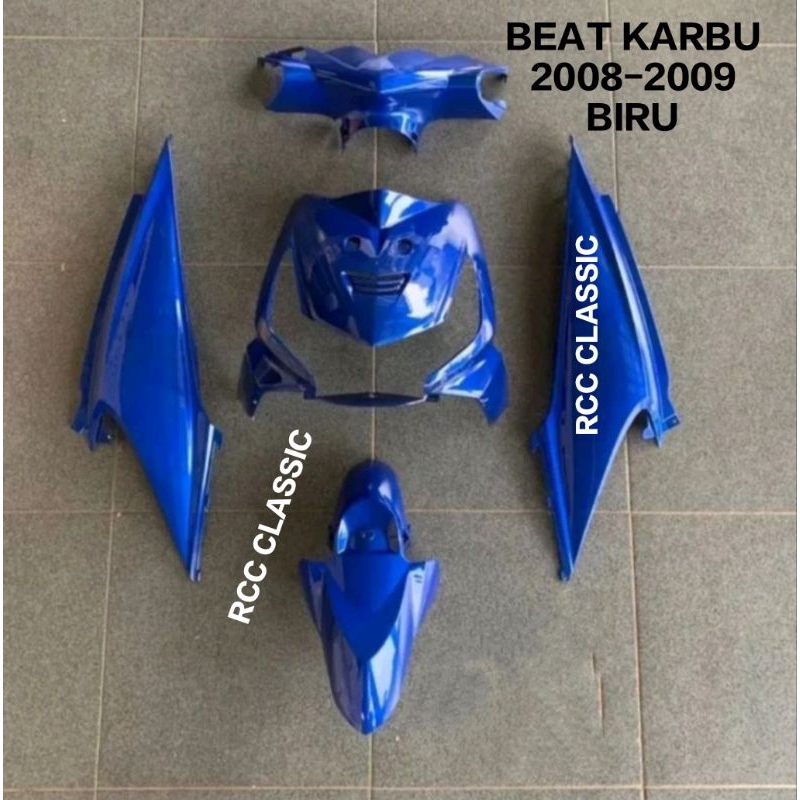 Full Body Halus Honda Beat Karbu th 2008 2009 Biru Komplit