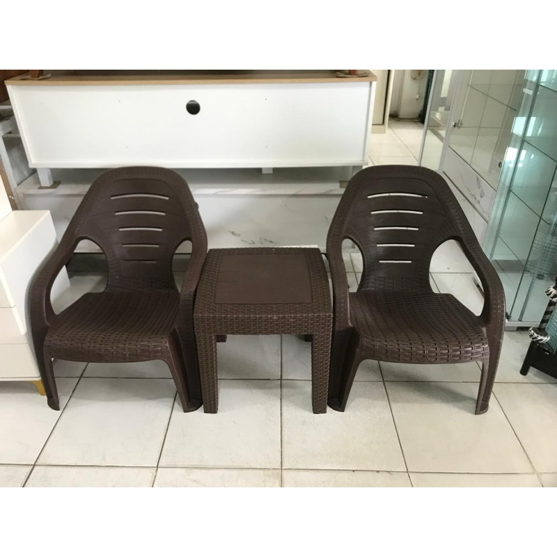 Kursi Teras Plastik Set Meja OL 509