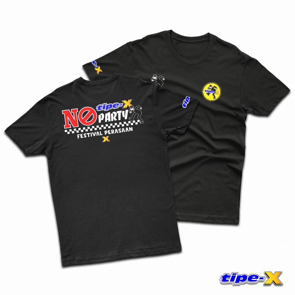 Kaos Tipe-X Festival Perasaan | Kaos Band Tipe X X Friends Indonesia | Baju Tipe-X | Kaos Tipe-X X-F