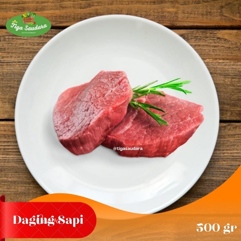 

Daging Sapi (tanpa lemak ) 500 gr | Sayuran Tiga Saudara | Pengiriman Instan Cimahi