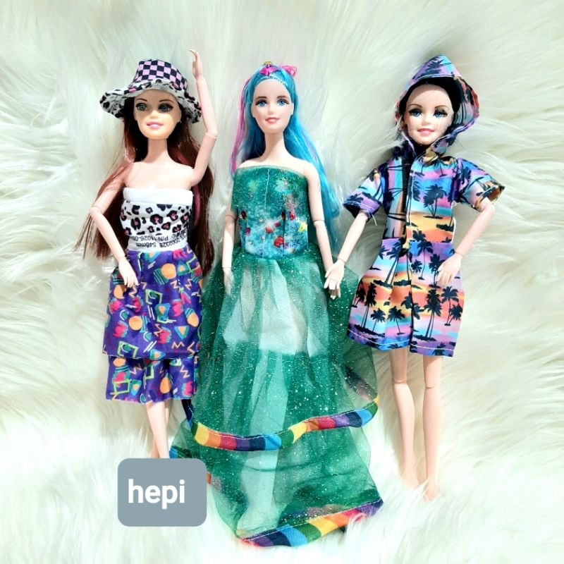 KEZIAHEPI BONEKA TEKUK PIVOTAL 30cm + DRESS