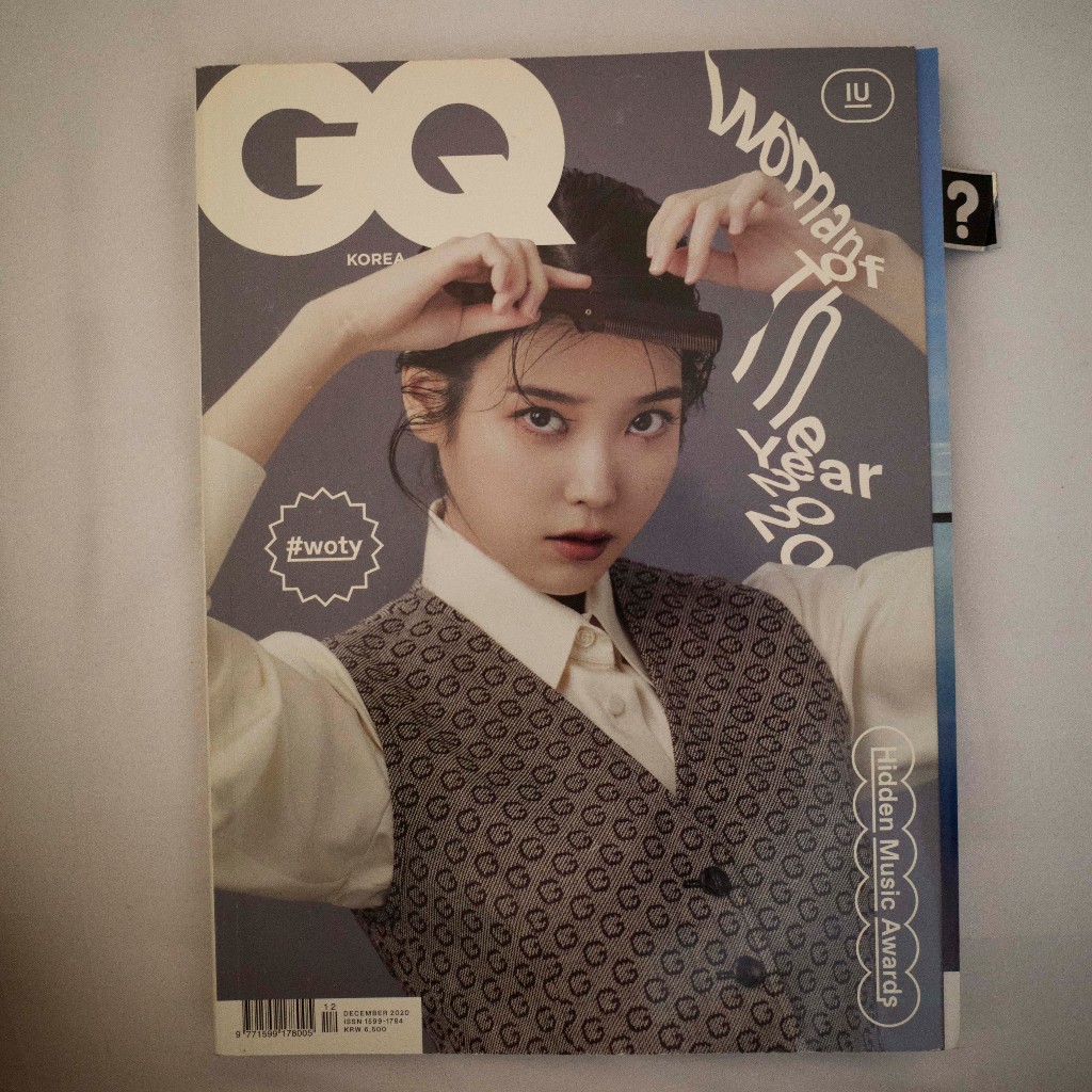 [PRELOVED] Majalah GQ Korea Magazine Edisi Desember 2020: Woman of The Year IU Cover, Lee Dongwook