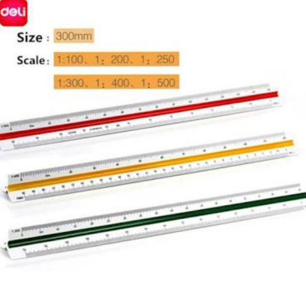

KODE T2Q7 Deli Scale Ruler Penggaris Skala Deli