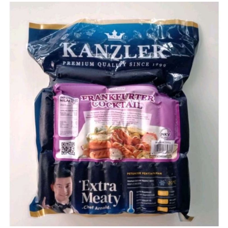 

Kanzler Frankfurter cocktail 500gr / sosis ayam / chicken sausage